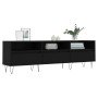 Mueble de TV madera contrachapada negro 150x30x44,5 cm en Muebles TV | Comprar online en Foro24