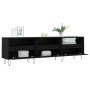 Mueble de TV madera contrachapada negro 150x30x44,5 cm en Muebles TV | Comprar online en Foro24
