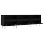 Mueble de TV madera contrachapada negro 150x30x44,5 cm en Muebles TV | Comprar online en Foro24