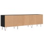 Mueble de TV madera contrachapada negro 150x30x44,5 cm en Muebles TV | Comprar online en Foro24