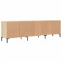 Mueble de TV madera contrachapada roble Sonoma 150x30x44,5 cm