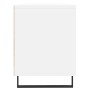Mueble de TV madera contrachapada blanco 150x30x44,5 cm