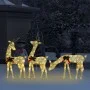 Weihnachts-Rentierfamilie, goldenes Netz, warmweiß, 270 x 7 x 90 cm von vidaXL, Weihnachtsbeleuchtung - Ref: Foro24-328503, P...