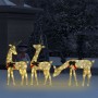 Weihnachts-Rentierfamilie, goldenes Netz, warmweiß, 270 x 7 x 90 cm von vidaXL, Weihnachtsbeleuchtung - Ref: Foro24-328503, P...