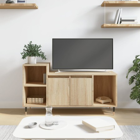 Mueble para TV madera contrachapada roble Sonoma 100x35x55 cm
