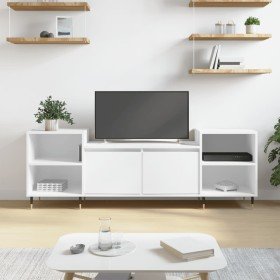 Mueble para TV madera contrachapada blanco 160x35x55 cm en Muebles TV | Comprar online en Foro24
