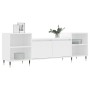 Mueble para TV madera contrachapada blanco 160x35x55 cm
