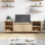 Mueble para TV madera contrachapada roble Sonoma 160x35x55 cm en Muebles TV | Comprar online en Foro24