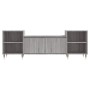 Mueble para TV madera contrachapada gris Sonoma 160x35x55 cm