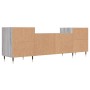 Mueble para TV madera contrachapada gris Sonoma 160x35x55 cm