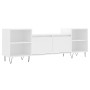 Mueble para TV madera contrachapada blanco 160x35x55 cm