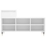 Mueble zapatero madera contrachapada blanco 102x36x60 cm
