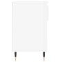 Mueble zapatero madera contrachapada blanco brillo 102x36x60 cm