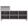 Mueble zapatero madera contrachapada gris Sonoma 102x36x60 cm