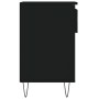 Mueble zapatero madera contrachapada negro 102x36x60 cm