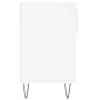 Mueble zapatero madera contrachapada blanco brillo 102x36x60 cm