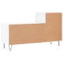 Mueble zapatero madera contrachapada blanco brillo 102x36x60 cm