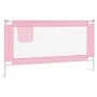 Barandilla de seguridad cama de niño rosa tela 150x25 cm de vidaXL, Barandillas de seguridad - Ref: Foro24-10202, Precio: 32,...