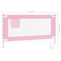 Barandilla de seguridad cama de niño rosa tela 150x25 cm de vidaXL, Barandillas de seguridad - Ref: Foro24-10202, Precio: 32,...