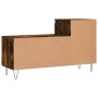 Mueble zapatero madera contrachapada roble ahumado 102x36x60 cm