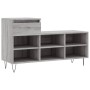 Mueble zapatero madera contrachapada gris Sonoma 102x36x60 cm