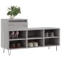 Mueble zapatero madera contrachapada gris Sonoma 102x36x60 cm