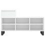 Mueble zapatero madera contrachapada blanco 102x36x60 cm
