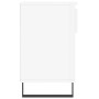 Mueble zapatero madera contrachapada blanco brillo 102x36x60 cm