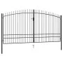 Double gate for fence with spearheads 400x248 cm by vidaXL, garden gates - Ref: Foro24-145742, Price: 295,43 €, Discount: %