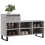 Mueble zapatero madera contrachapada gris Sonoma 102x36x60 cm