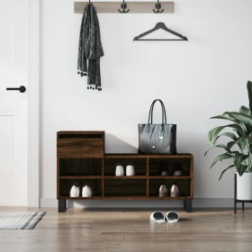 Mueble zapatero madera contrachapada roble marrón 102x36x60 cm Mueble zapatero madera contrachapada roble marrón 102x36x60 cm