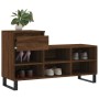 Mueble zapatero madera contrachapada roble marrón 102x36x60 cm
