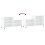 Mueble zapatero madera contrachapada blanco 102x36x60 cm