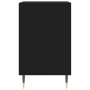 Mueble zapatero madera contrachapada negro 102x36x60 cm