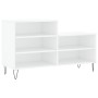 Mueble zapatero madera contrachapada blanco 102x36x60 cm