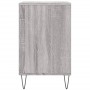 Mueble zapatero madera contrachapada gris Sonoma 102x36x60 cm