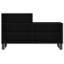 Mueble zapatero madera contrachapada negro 102x36x60 cm
