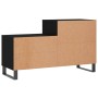 Mueble zapatero madera contrachapada negro 102x36x60 cm