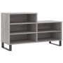 Mueble zapatero madera contrachapada gris Sonoma 102x36x60 cm