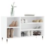 Mueble zapatero madera contrachapada blanco 102x36x60 cm