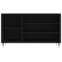 Mueble zapatero madera contrachapada negro 102x36x60 cm