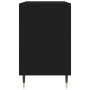Mueble zapatero madera contrachapada negro 102x36x60 cm