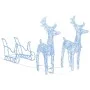 Reno y trineo adorno navideño 160 LEDs acrílico 130 cm de vidaXL, Luces de Navidad - Ref: Foro24-328520, Precio: 93,86 €, Des...