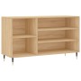 Mueble zapatero madera contrachapada roble Sonoma 102x36x60 cm