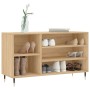 Mueble zapatero madera contrachapada roble Sonoma 102x36x60 cm