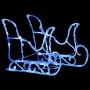 Reno y trineo adorno navideño 160 LEDs acrílico 130 cm de vidaXL, Luces de Navidad - Ref: Foro24-328520, Precio: 93,86 €, Des...