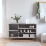 Mueble zapatero madera contrachapada gris Sonoma 102x36x60 cm