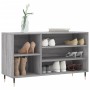 Mueble zapatero madera contrachapada gris Sonoma 102x36x60 cm