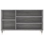 Mueble zapatero madera contrachapada gris Sonoma 102x36x60 cm