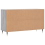 Mueble zapatero madera contrachapada gris Sonoma 102x36x60 cm
